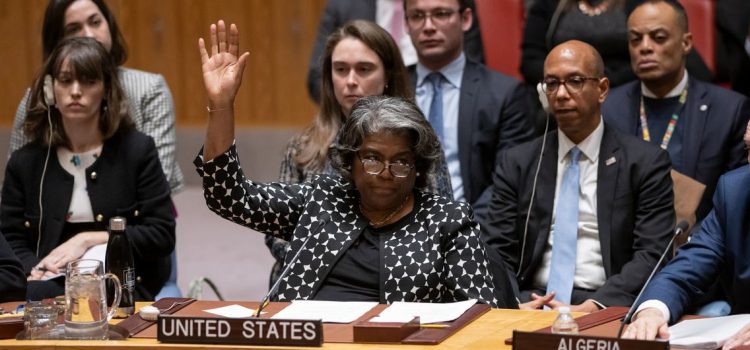 Estados Unidos veta resolución de alto el fuego en Gaza en el consejo de seguridad de la ONU