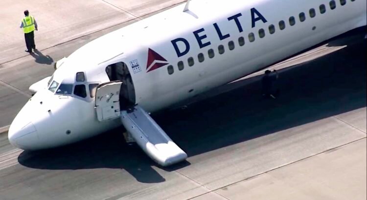 Delta evacuó pasajeros de emergencia de un vuelo tras detectarse humo a bordo