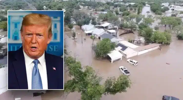 Trump viaja a Texas tras las catastróficas inundaciones, evitando las críticas que ha lanzado sobre otros gobernadores.