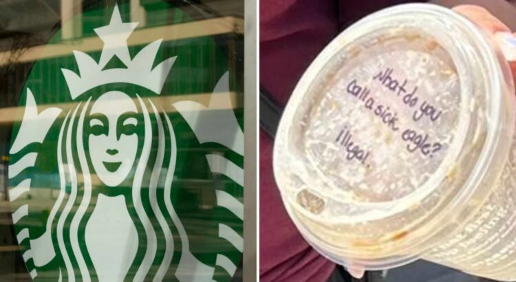 Madre hispana pide un ‘latte’ de horchata en Starbucks donde un barista le escribió «ilegal», en Texas